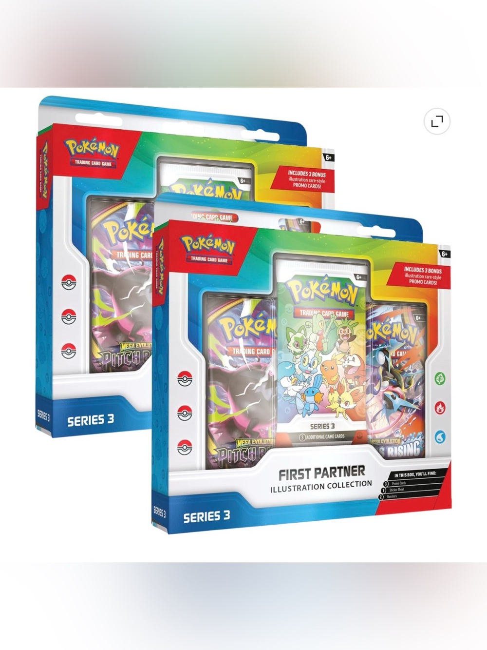 Rare Pokémon First Partner Illustration collections - Series 3 (2-Pack)